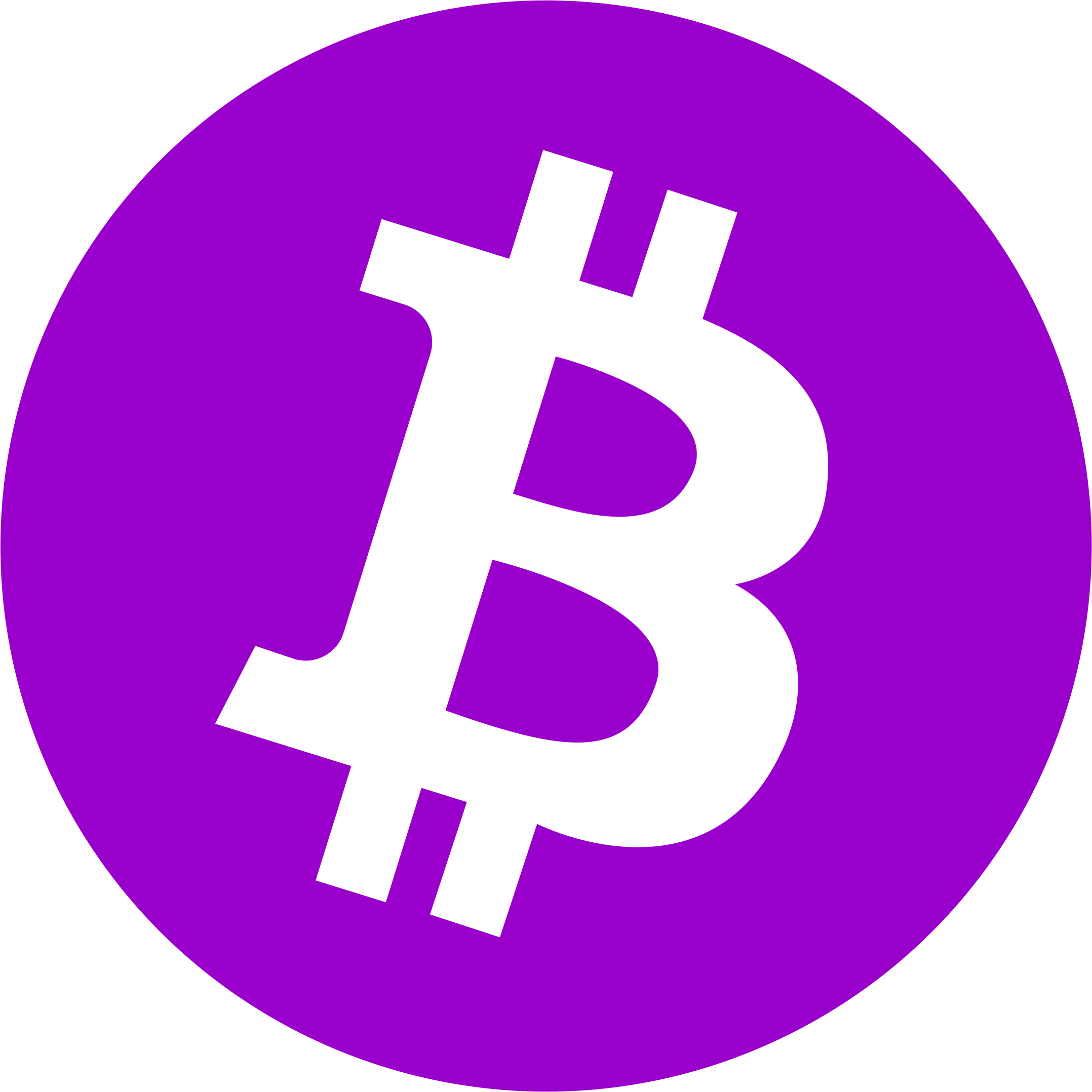 Purple Bitcoin logo
