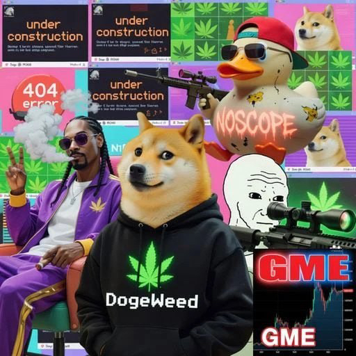 DogeWeedWojakNoScopeDuckSnoop logo