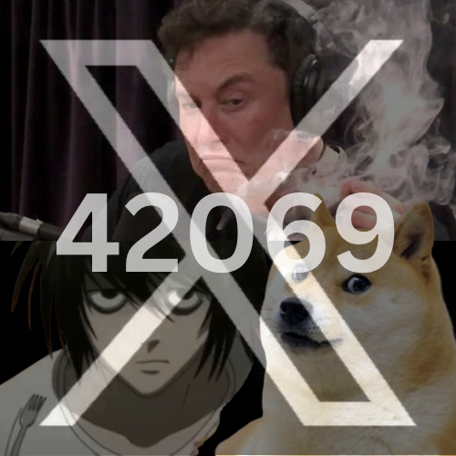 ElonAnimeDoge42069𝕏 logo
