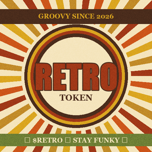 retro token logo