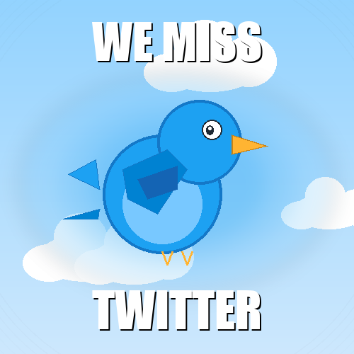 WE MISS TWITTER logo