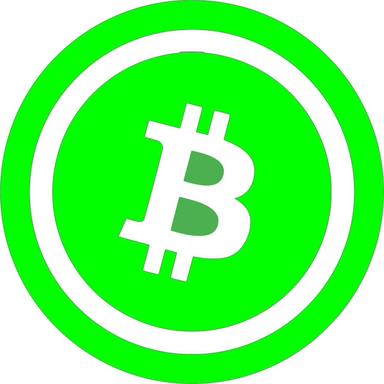 Green Bitcoin logo
