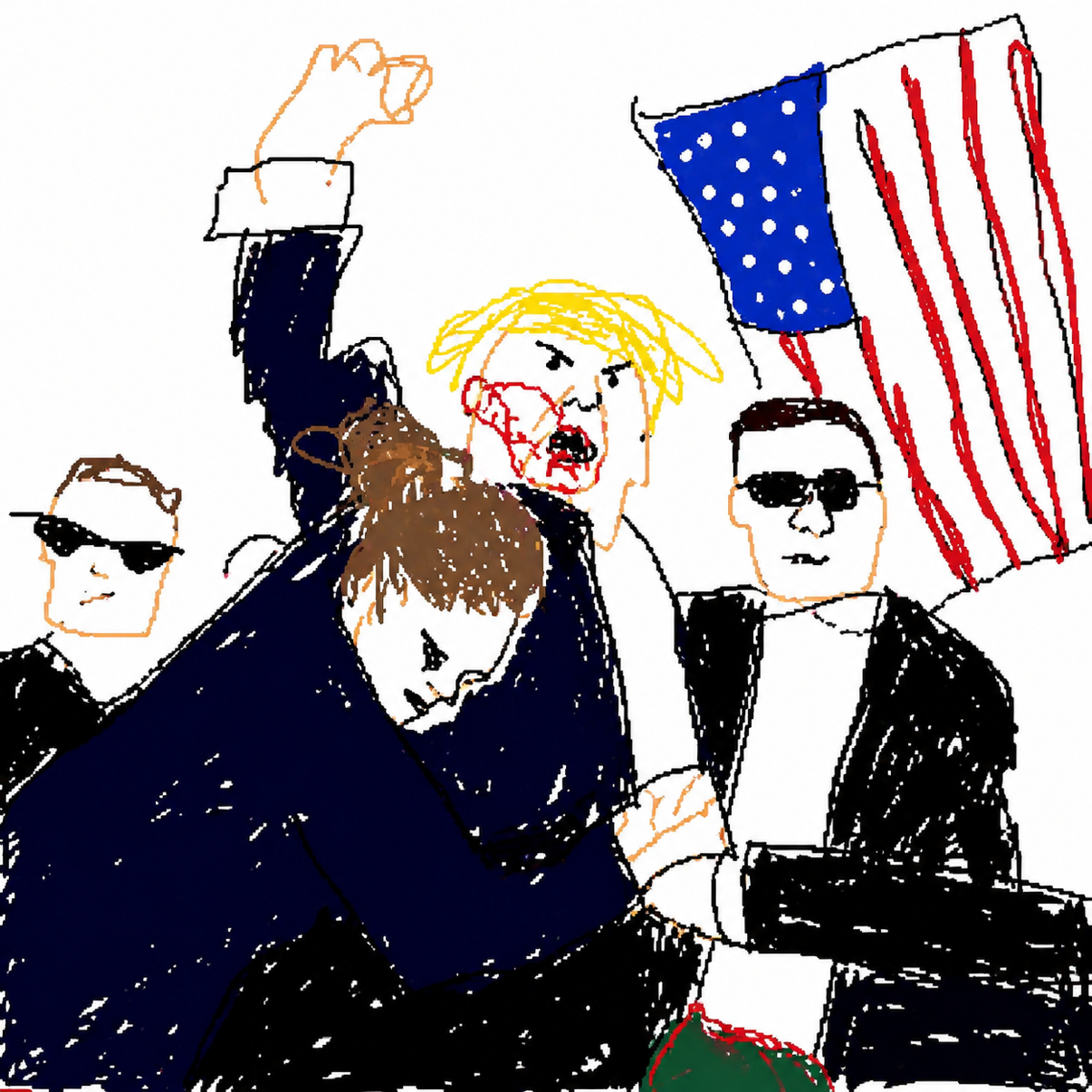 Scribble Trump logo