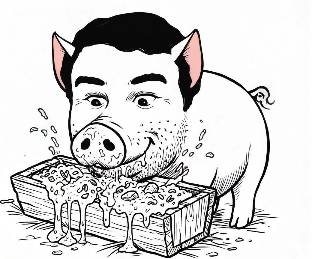 Nikita Bier's Pig Slop logo