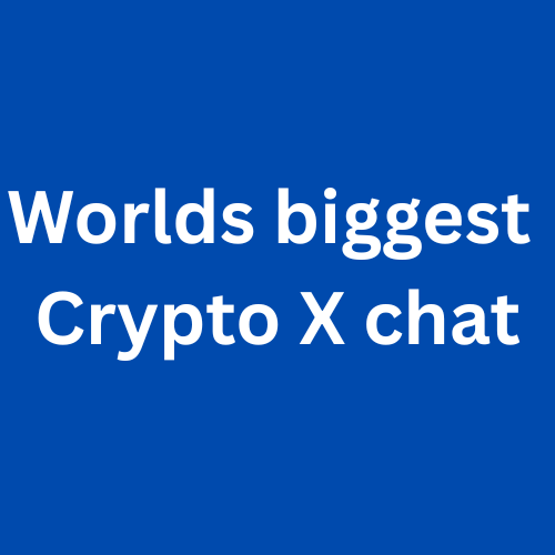 Worlds biggest crypto x chat logo