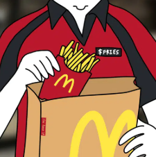 just put the fries in the bag logo