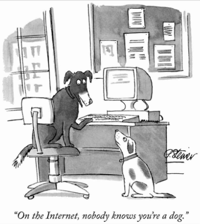 Nobody knows you’re a dog logo