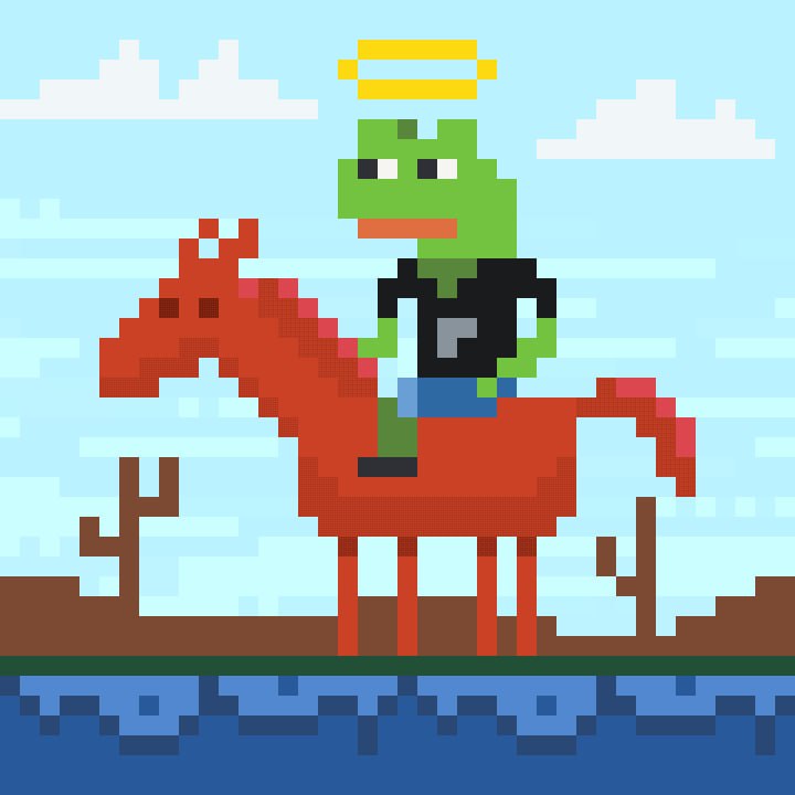 pepe on horse logo