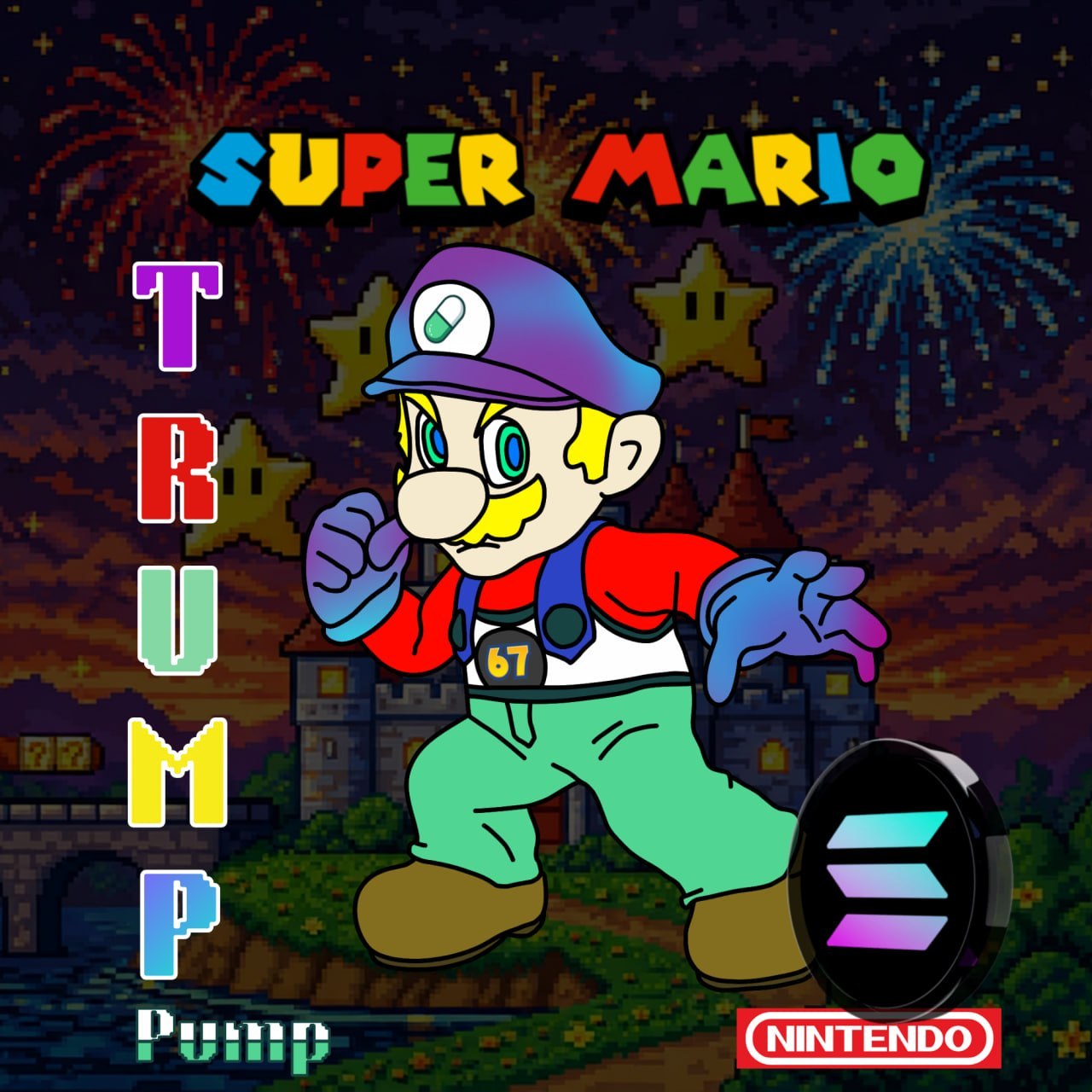 SuperMarioTrumpPump67Inu logo