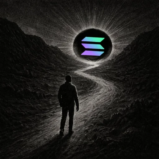 all roads lead to Solana logo