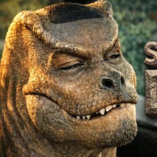 The Smirking Dino logo